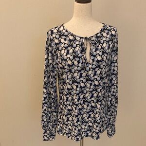 NWOT Never Worn White House Black Market long sleeve blouse Size L